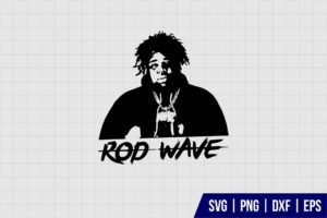 Rod Wave Silhouette SVG File