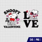 Snoopy Valentine SVG