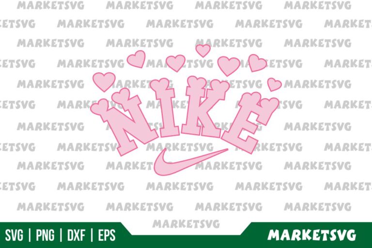 Valentines Nike Heart SVG - Gravectory