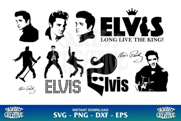 Elvis Presley SVG - Gravectory