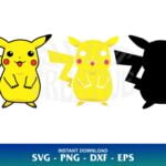 Pokemon Pikachu SVG Layered