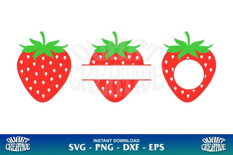 Strawberry SVG Monogram - Gravectory