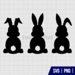 Easter Bunny Silhouette SVG