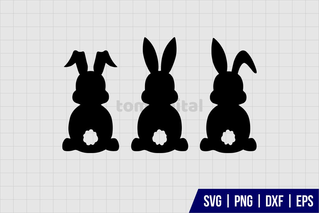 Easter Bunny Silhouette SVG