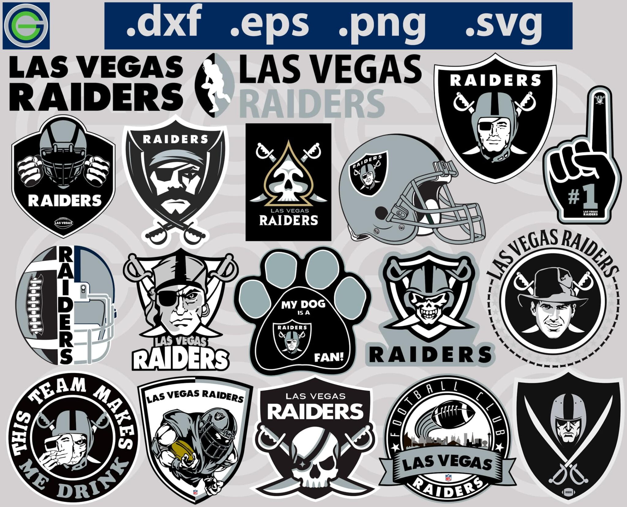 NFL Las Vegas Raiders SVG, SVG Files For Silhouette, Las Vegas Raiders ...