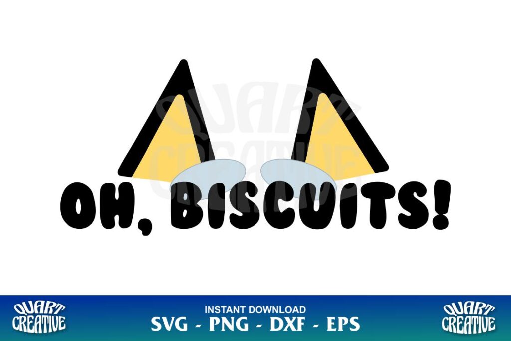 bluey oh biscuits svg