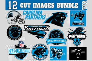 12 Styles NFL Carolina Panthers Svg. Carolina Panthers Svg, Eps, Dxf ...