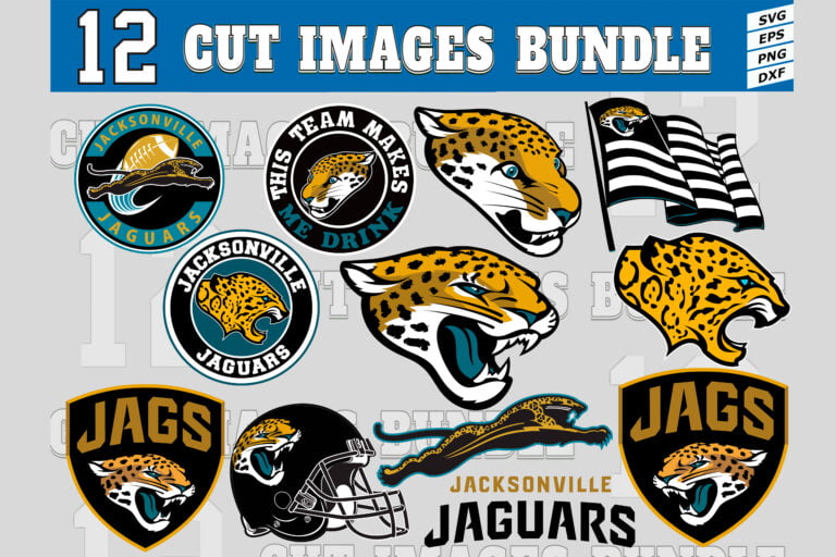 12 Styles NFL Jacksonville Jaguars Svg. Jacksonville Jaguars Svg, Eps ...