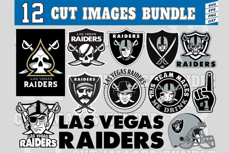 12 Styles NFL Las Vegas Raiders Svg. Las Vegas Raiders Svg, Eps, Dxf ...