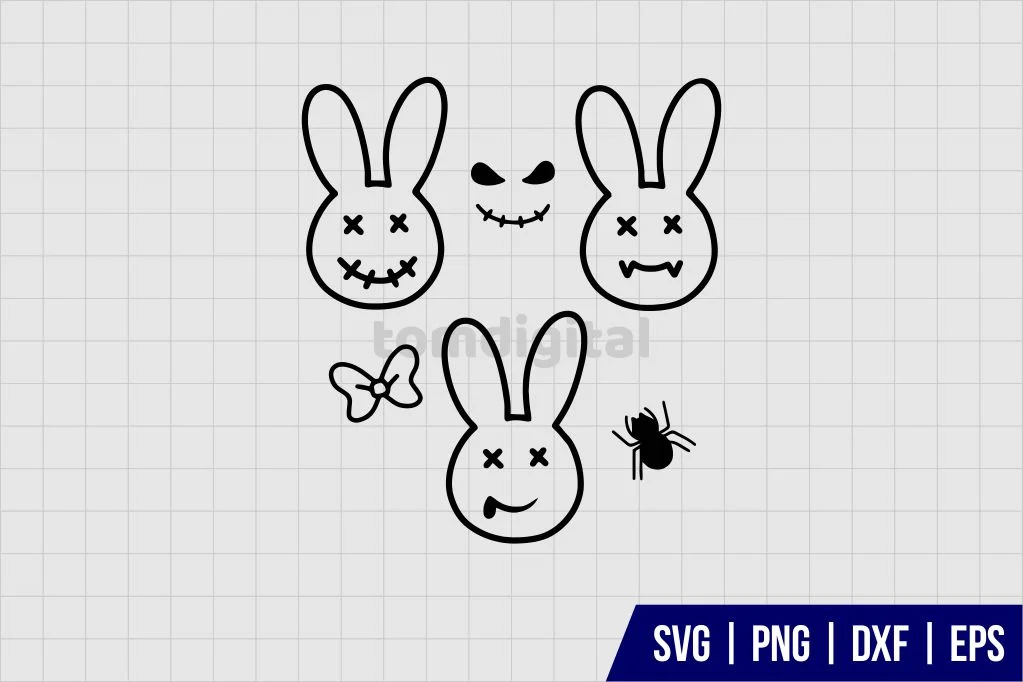 Bad Bunny SVG Bundle - Gravectory