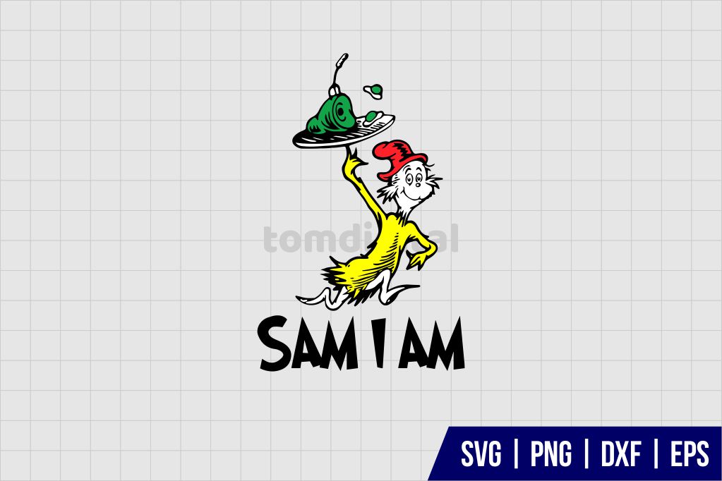 Dr Seuss Sam I Am SVG
