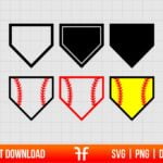 Home Plate SVG Cut File