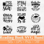 Reading and Book Lover SVG Bundle