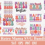 Retro Mom SVG, Mom Life Svg, Mom Shirt Designs, Mom Svg, Leopard Mama, Mother's Day Svg, Gift for Mom Svg Png