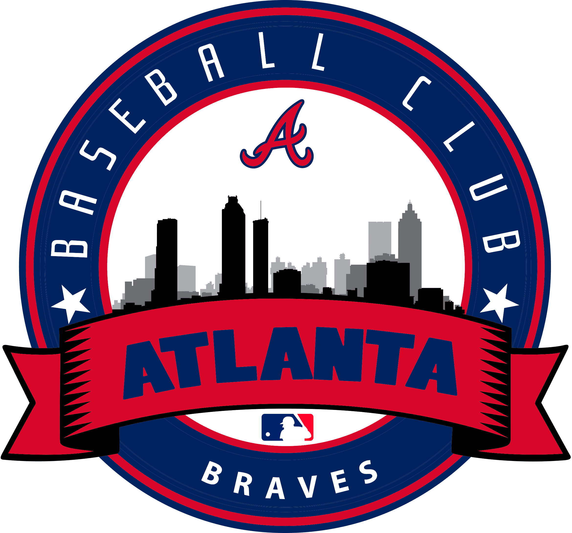 Atlanta Braves SVG Image, Digital Cut Files, Baseball Clipart PNG MLB 