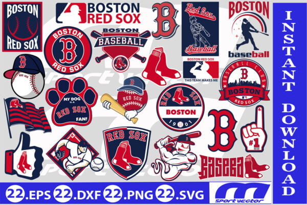 MLB Logo Boston Red Sox, Boston Red Sox SVG, Vector Boston Red Sox ...