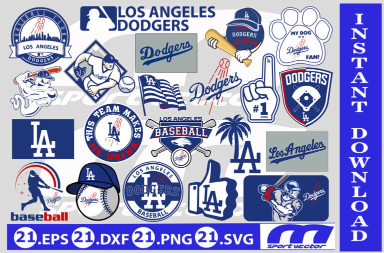 MLB Logo Los Angeles Dodgers, Los Angeles Dodgers SVG, Vector Los ...