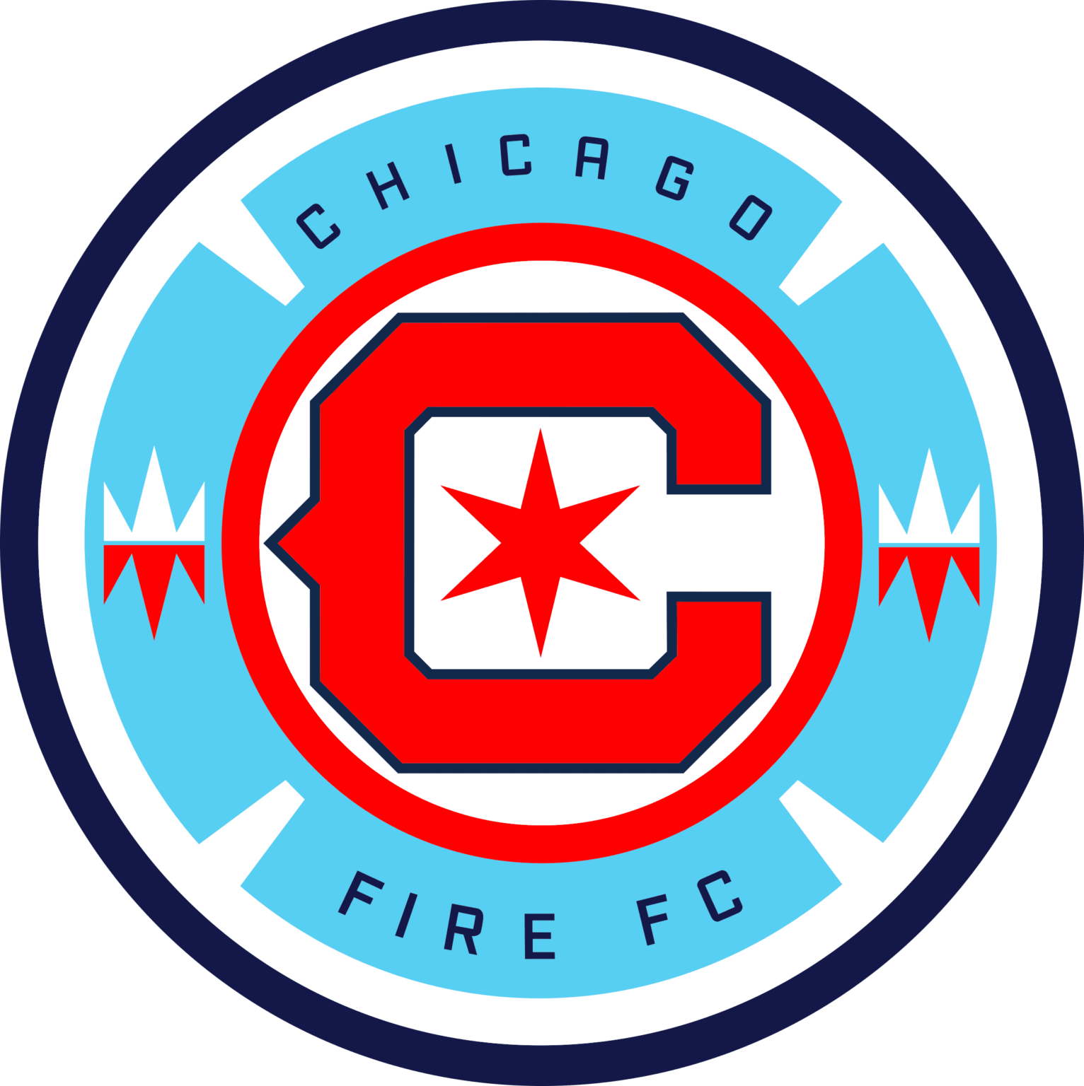 MLS Logo Chicago Fire, Chicago Fire SVG, Vector Chicago Fire, Clipart ...