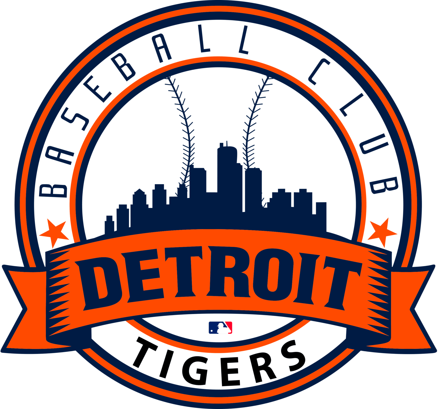 MLB Logo Detroit Tigers, Detroit Tigers SVG, Vector Detroit Tigers