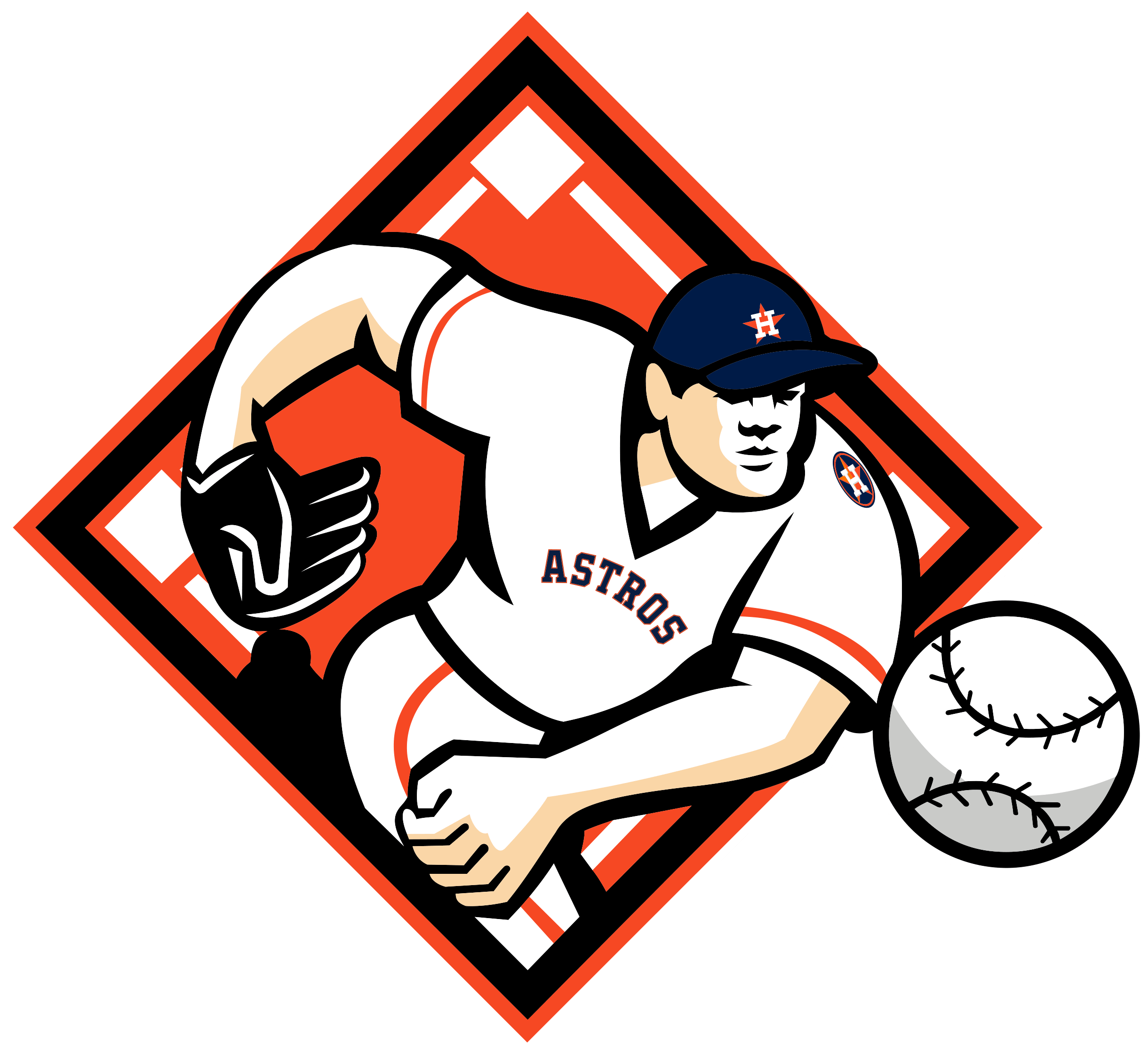 Houston Baseball Skyline Svg, Astros Citycap Svg, Cut Files for