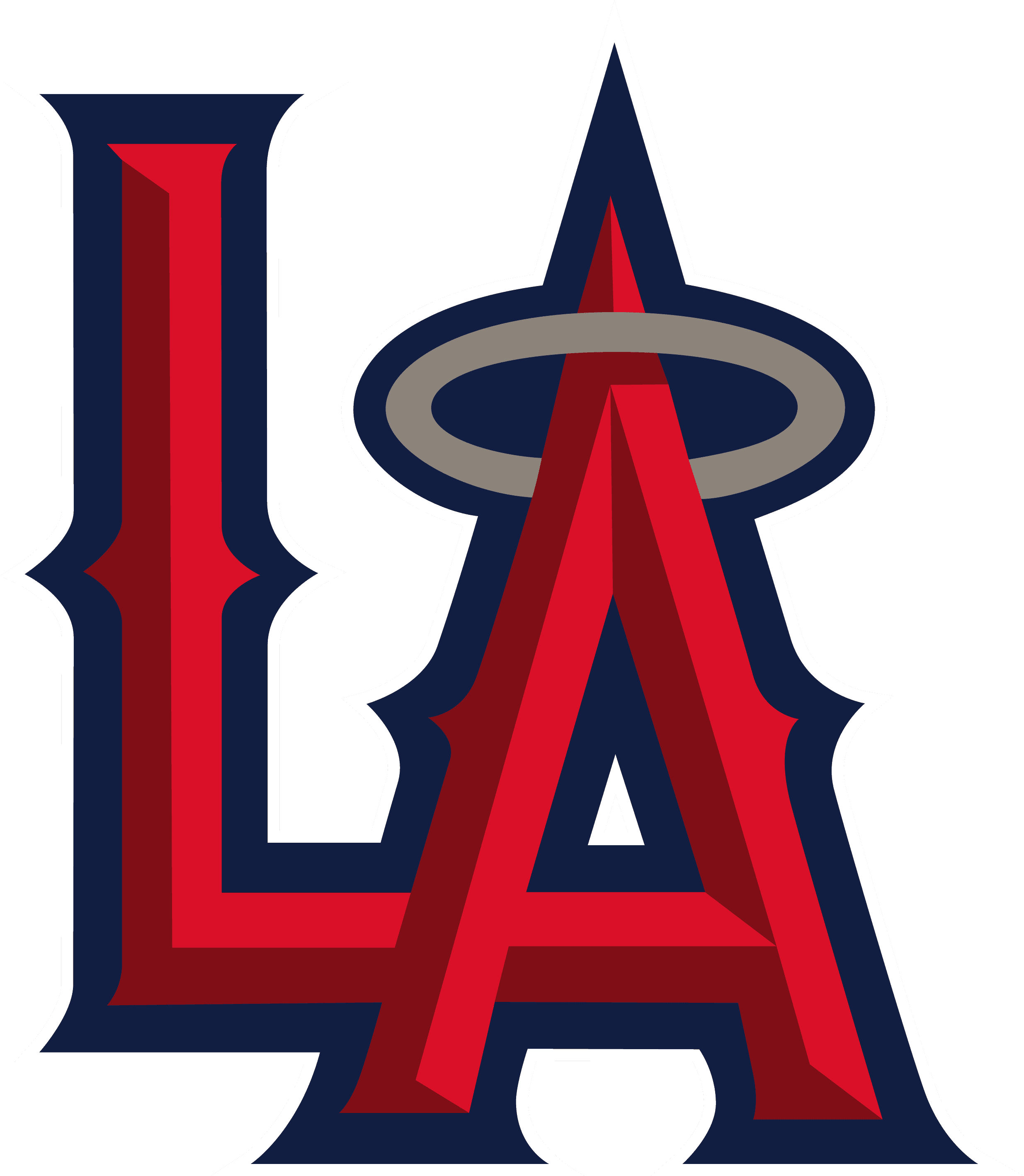 LA Angels of California Logo Type w/ Halo & name MLB Baseball Die-Cut MAGNET