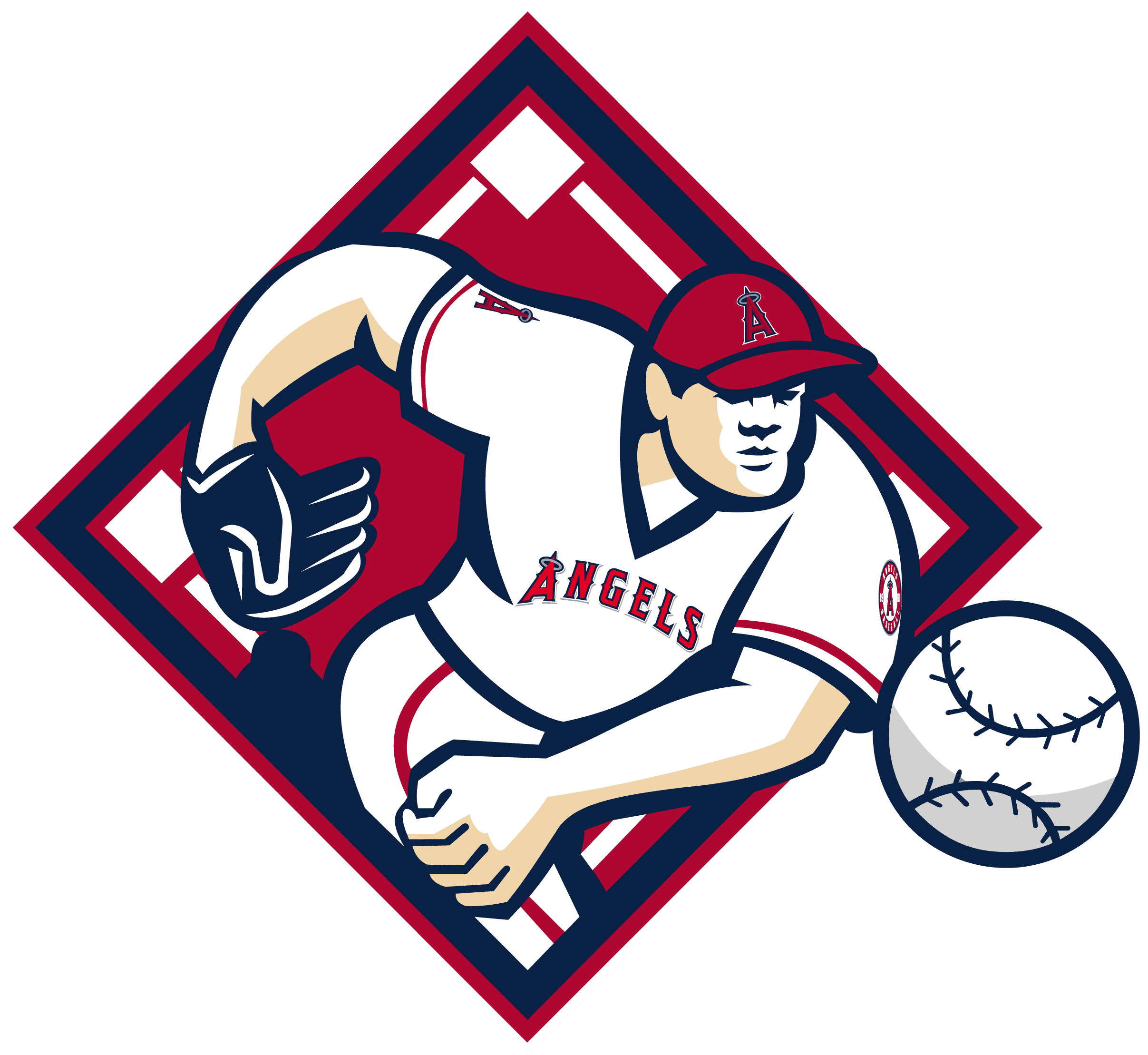 MLB Logo Los Angeles Angels, Los Angeles Angels SVG, Vector Los