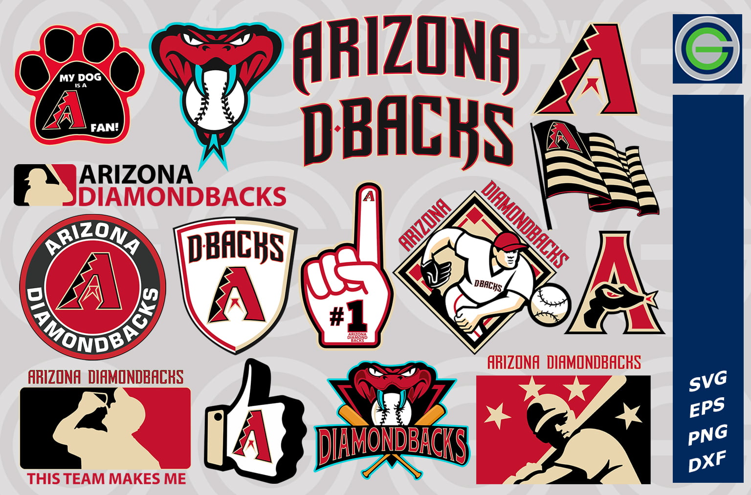 Arizona Diamondbacks Bundle Svg, Sport Svg, Arizona Diamondbacks