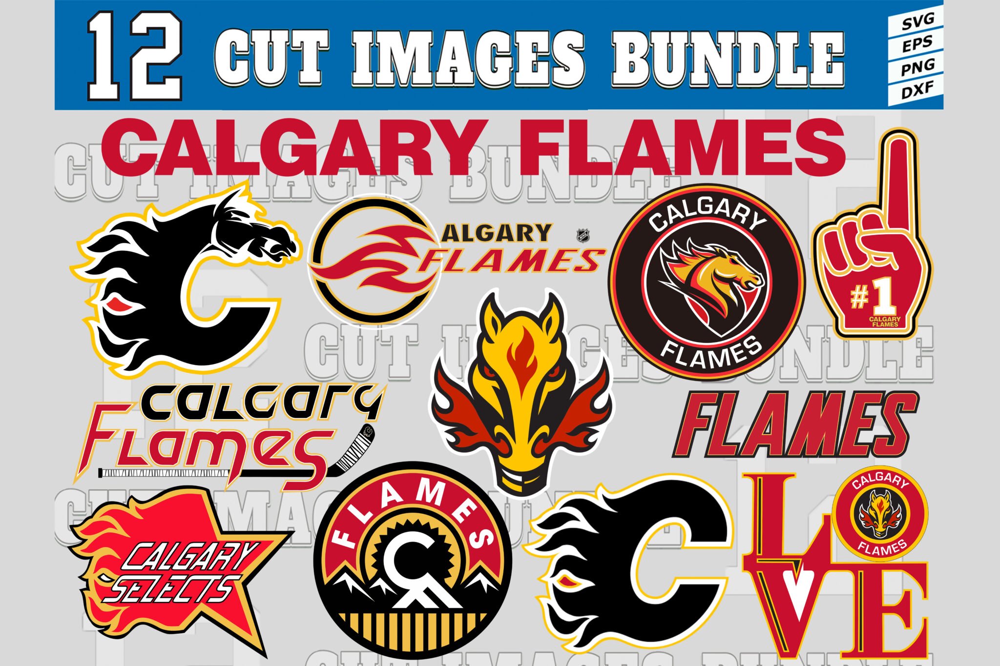 12 Styles NHL Calgary Flames Svg, Calgary Flames Svg, Calgary Flames ...