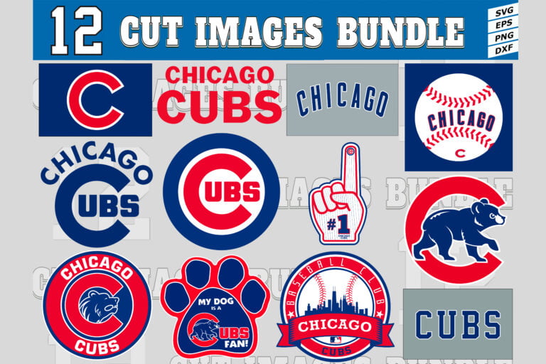 12 Styles MLB Chicago Cubs Svg, Chicago Cubs Svg, Chicago Cubs Vector ...