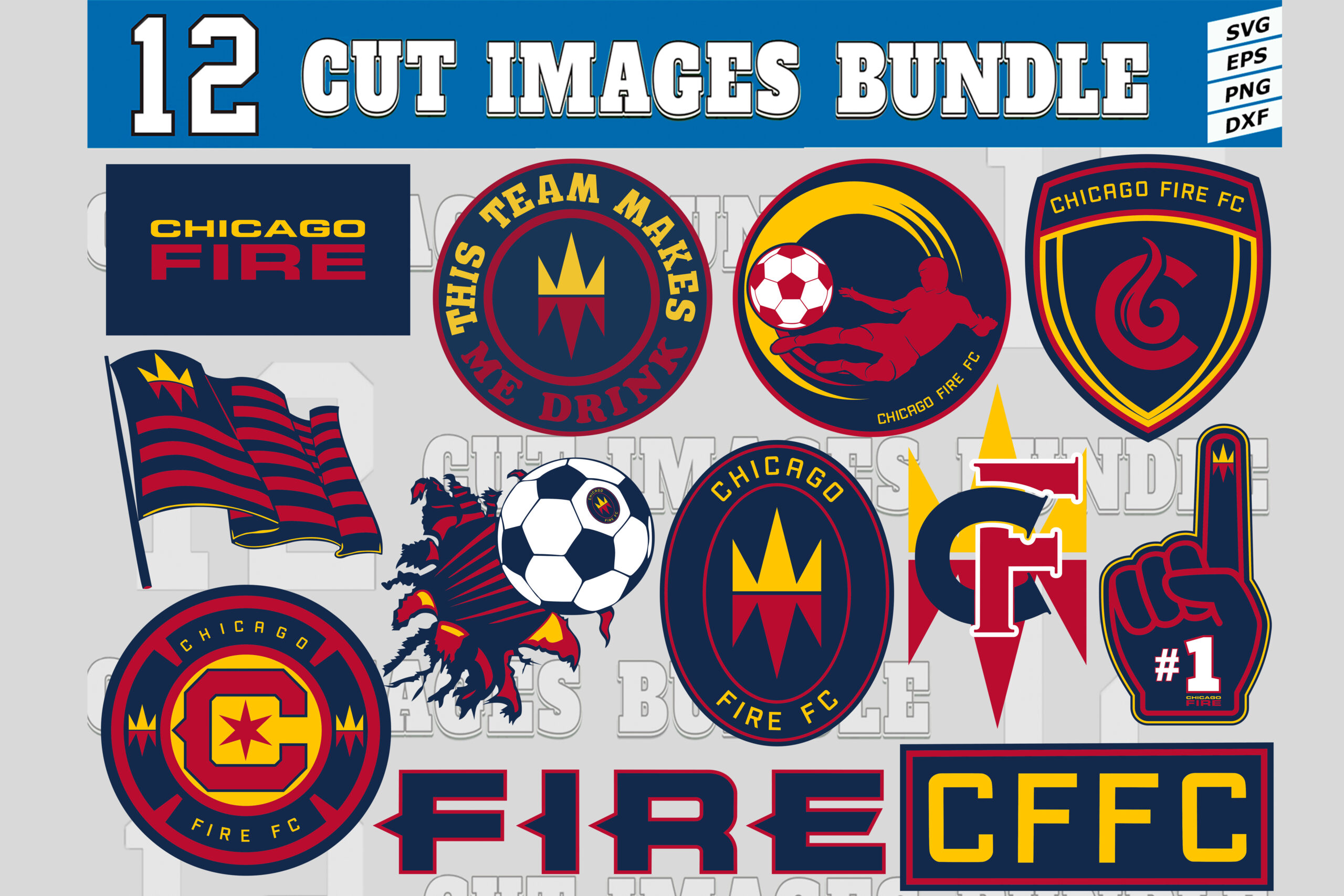 MLS Logo Chicago Fire, Chicago Fire SVG, Vector Chicago Fire, Clipart Chicago  Fire, Football Kit Chicago Fire, SVG, DXF, PNG, Soccer Logo Vector Chicago  Fire, EPS Download MLS-files For Silhouette, Files For