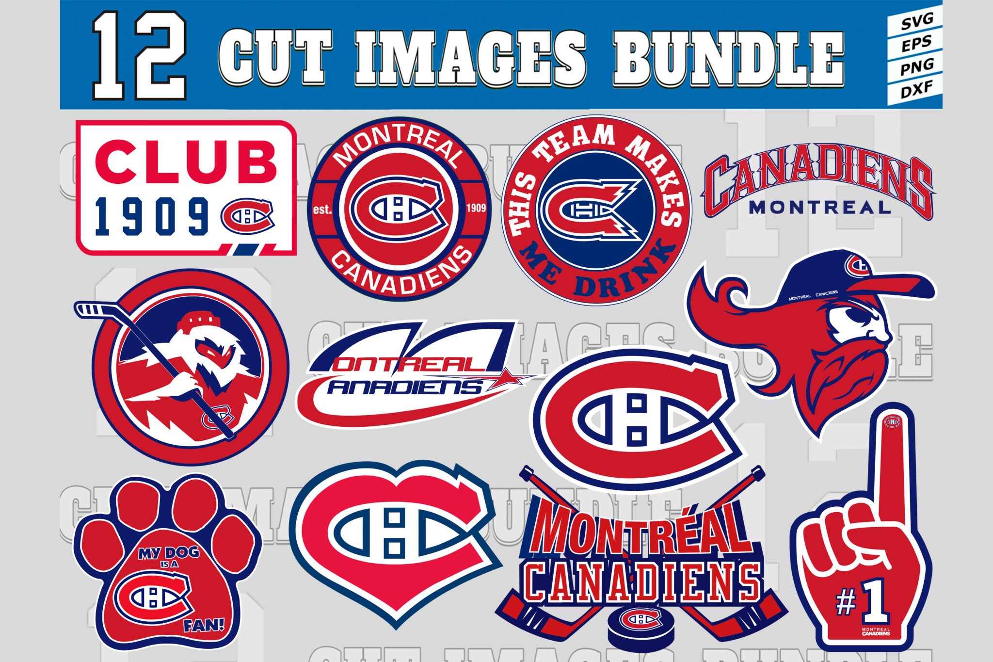 12 Styles NHL Montreal Canadiens Svg, Montreal Canadiens Svg, Montreal ...