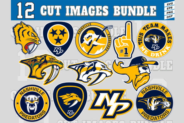 12 Styles NHL Nashville Predators Svg, Nashville Predators Svg ...