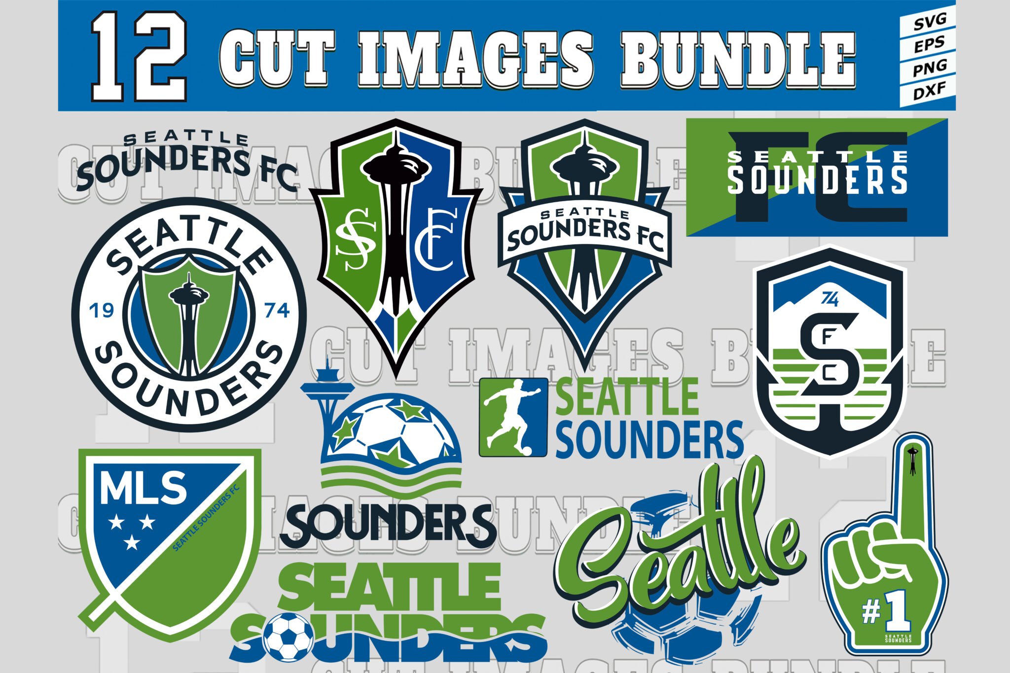 12 Styles MLS Seattle Sounders FC Svg, Seattle Sounders FC Svg, Seattle ...