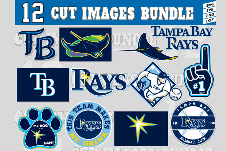 12 Styles Mlb Tampa Bay Rays Svg, Tampa Bay Rays Svg, Tampa Bay Rays 