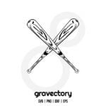 Baseball Bat SVG Free