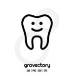 Happy Tooth SVG Free
