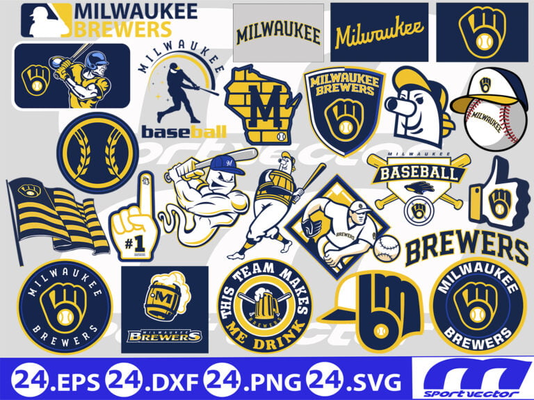 MLB Logo Milwaukee Brewers, Milwaukee Brewers SVG, Vector Milwaukee ...