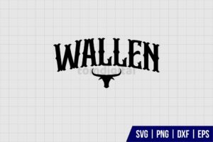 Wallen Bull Skull SVG