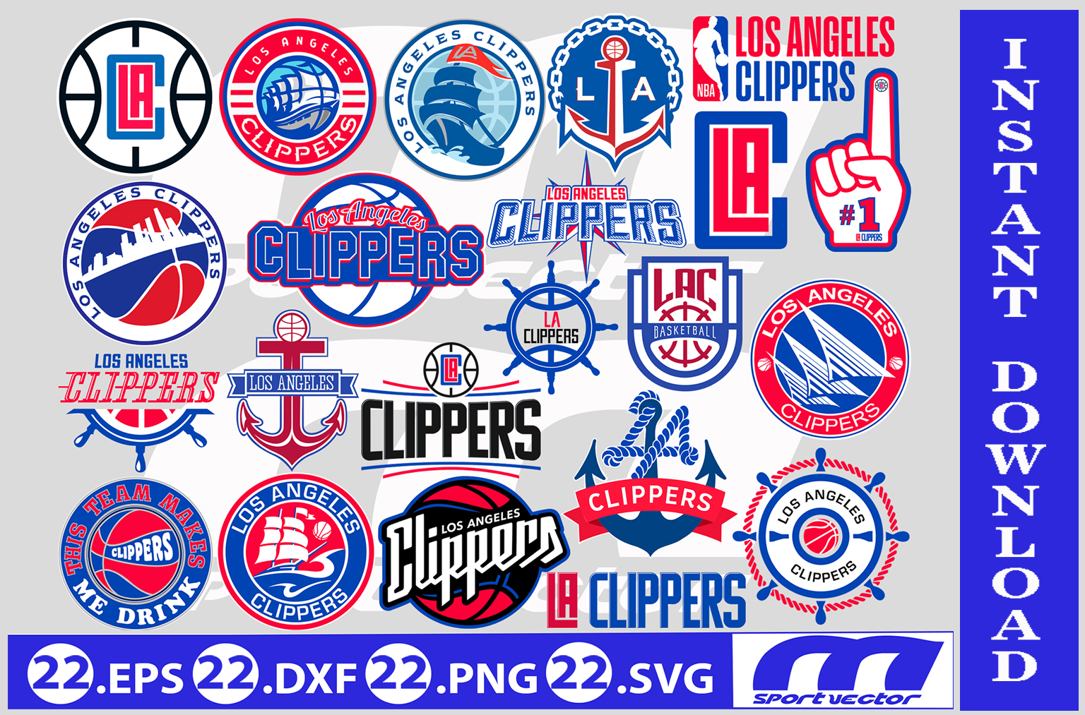 Los Angeles Clippers NBA Logo Photo - 8 x 10 - Dragon Sports