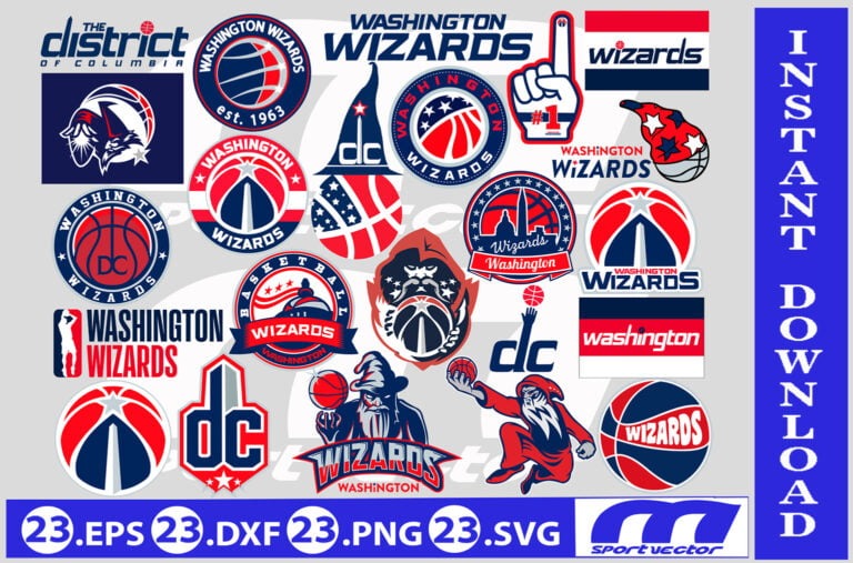 NBA Logo Washington Wizards, Washington Wizards SVG, Vector Washington ...