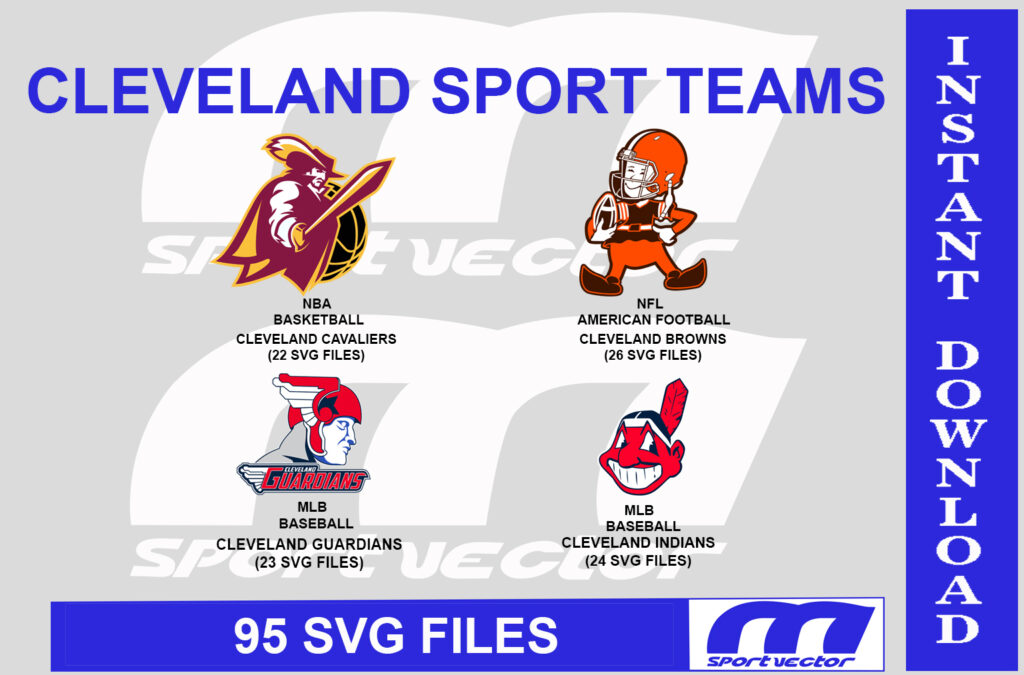 banner cleveland sport teams Clevelandi Sport Teams 95 SVG Files, Cleveland Sport Logo Vector, Cleveland Logo Sport SVG. Cleveland Sport Cut Files for Cricut, Silhouette. Cleveland Sport Design. Cleveland Sport SVG Bundle.
