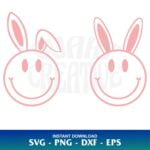 Easter Bunny Smiley SVG