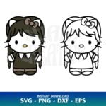 Hello Kitty Wednesday SVG