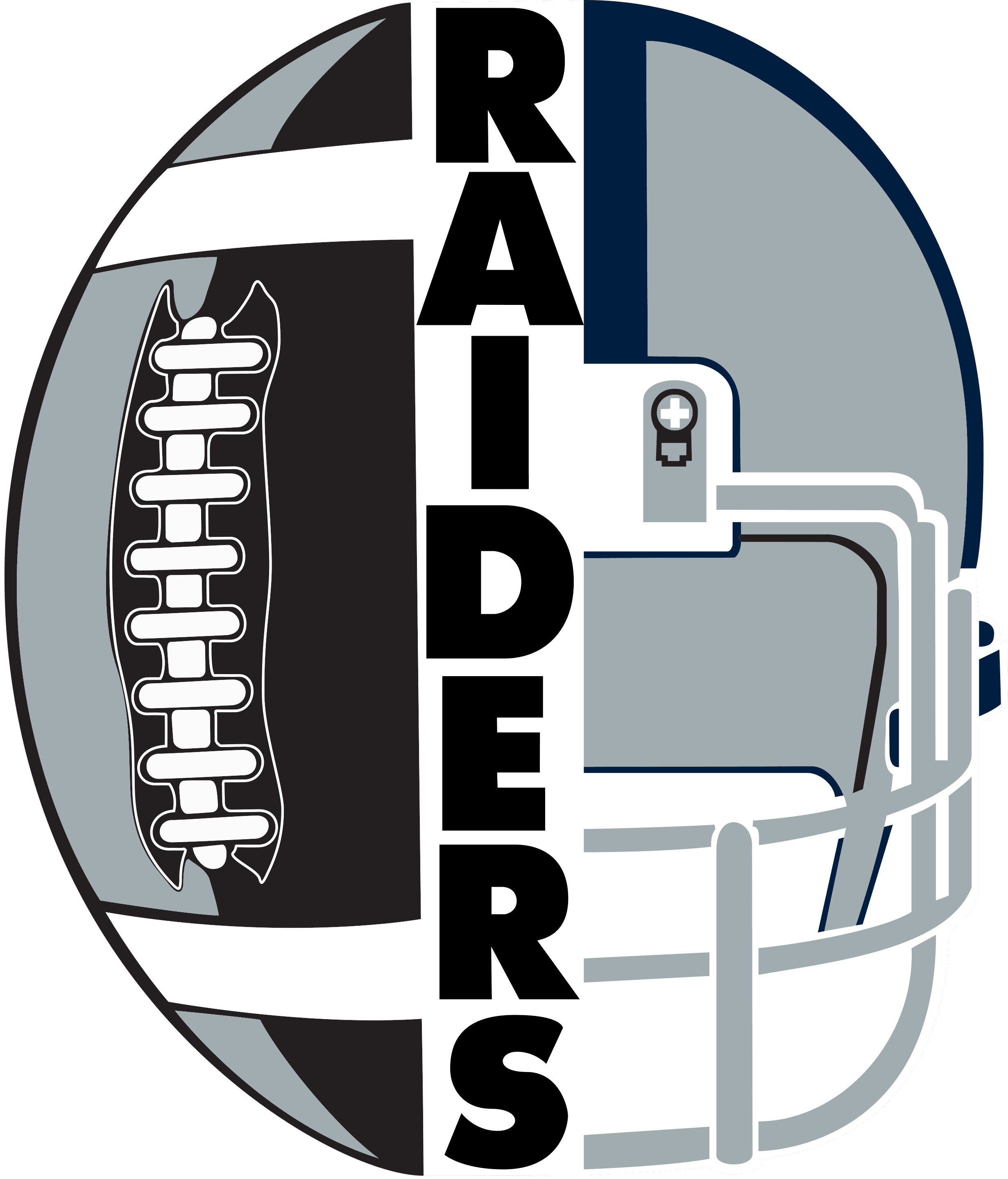 Raiders Football Logo Silhouette Cameo
