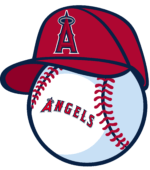 Los Angeles Angels of Anaheim MLB Baseball Svg Digital File