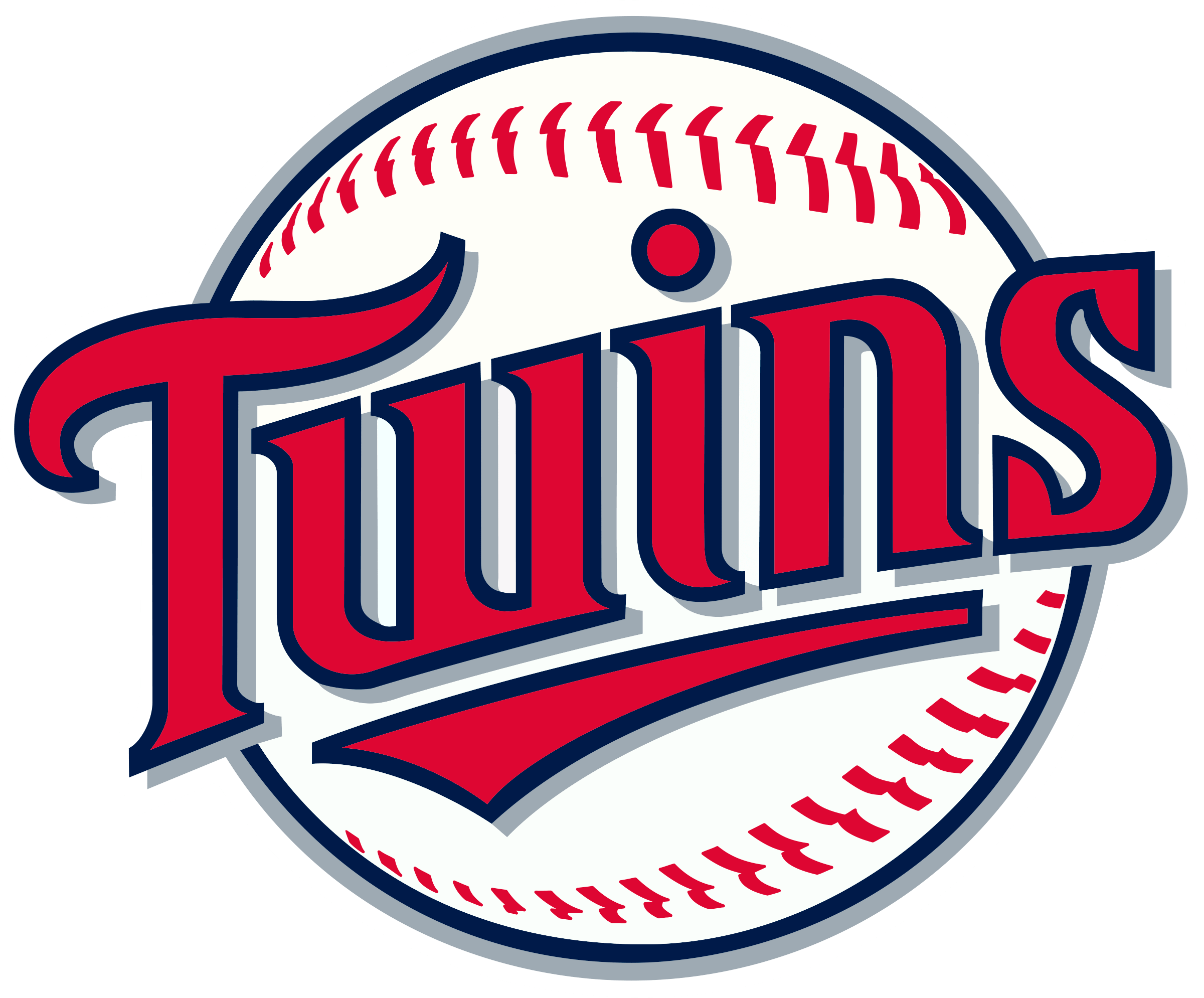 MLB Minnesota Twins Baseball Logo Glass Framed Panel