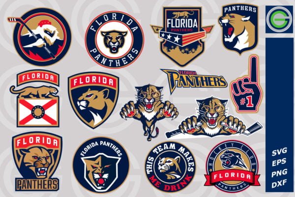 NHL Florida Panthers SVG, SVG Files For Silhouette, Florida Panthers ...