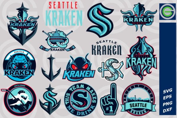 NHL Seattle Kraken SVG, SVG Files For Silhouette, Seattle Kraken Files ...