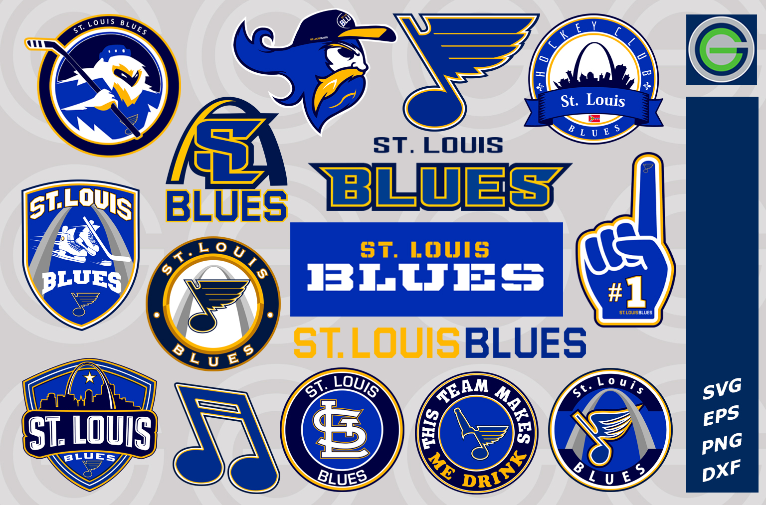 Bundle NHL svg, bundle logo St. Louis Blues svg dxf eps png file –  lasoniansvg