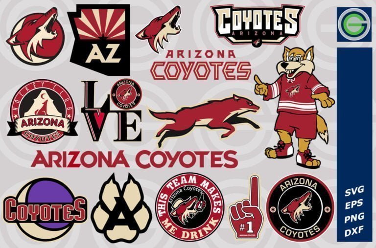 NHL Arizona Coyotes SVG, SVG Files For Silhouette, Arizona Coyotes ...